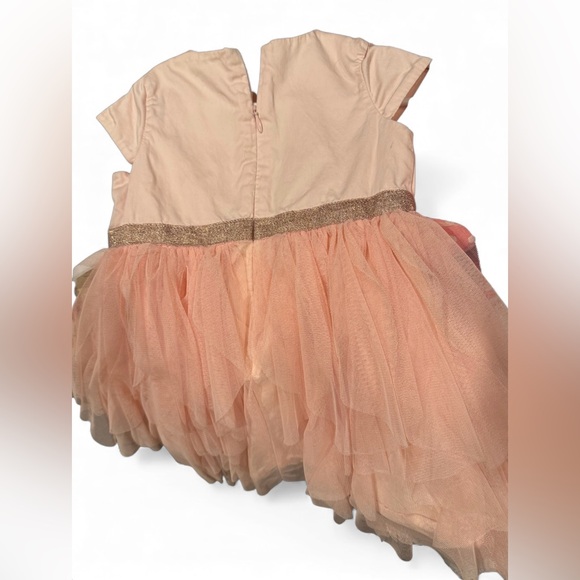 Set of Three Girls' Holiday Dresses in Pink and White - Picture 3 of 7